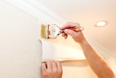 Pose de papier peint à Mosles — revêtements muraux et toiles de verre